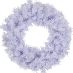 Hot Icy White Iridescent Spruce Artificial Christmas Wreath - 18-Inch, Unlit Unlit