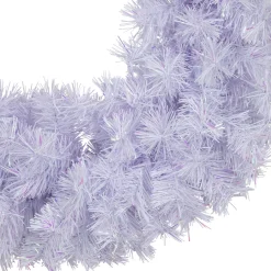 Hot Icy White Iridescent Spruce Artificial Christmas Wreath - 18-Inch, Unlit Unlit