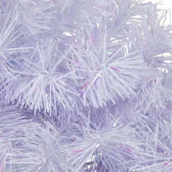 Hot Icy White Iridescent Spruce Artificial Christmas Wreath - 18-Inch, Unlit Unlit
