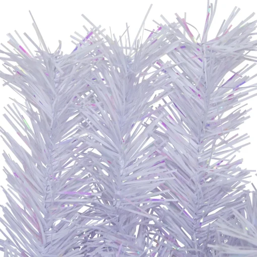 Hot Icy White Iridescent Spruce Artificial Christmas Wreath - 18-Inch, Unlit Unlit