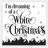 Outlet I'm dreaming of White Christmas 13.5" x 13.5" Framed Christmas Wall Decor Art Print Sign Poster in a Natural Wooden Frame with UV Acrylic and Hangers Wall