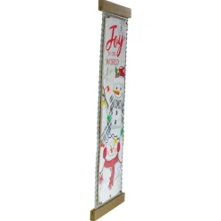 26-Inch Joy to the World Galvanized Christmas Wall Decor Wall