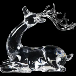 New Laying Acrylic Deer Christmas Decoration - 6.25