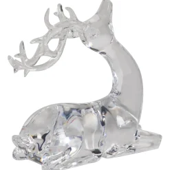 New Laying Acrylic Deer Christmas Decoration - 6.25