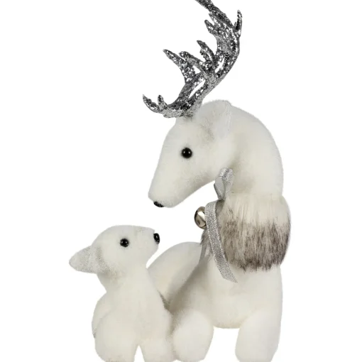 Outlet Laying Reindeer Mom and Calf Christmas Figurine - 11.5" Animals