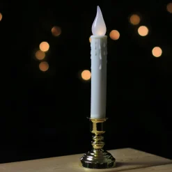 Sale LED Christmas Candle Lamp with Automatic Timer - 8.5" - Clear Candle Lamps
