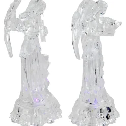 Hot LED Lighted Color Changing Angel Acrylic Christmas Decorations - 9