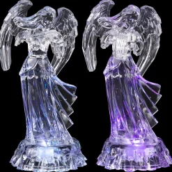 Hot LED Lighted Color Changing Angel Acrylic Christmas Decorations - 9
