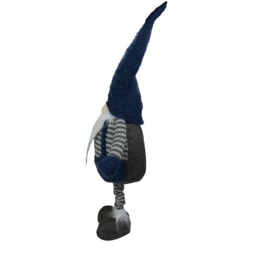 Hot LED Lighted Extendable Gnome Christmas Figure - 41" - Blue and Gray Gnomes