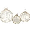 Outlet LED Lighted Hanging Ornaments Outdoor Christmas Decoration - Set of 3 Lighted