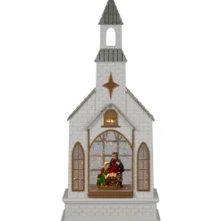 Best LED Lighted Holy Family Church Scene Christmas Snow Globe - 12" Snow Globes