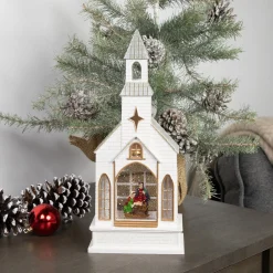 Best LED Lighted Holy Family Church Scene Christmas Snow Globe - 12" Snow Globes