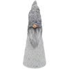 Outlet LED Lighted Knitted Gnome Christmas Decoration - 16" - Gray Gnomes