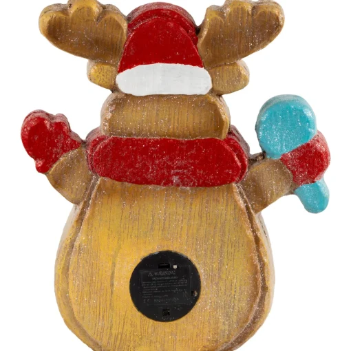 LED Lighted "Noel" Gingerbread Reindeer Christmas Decoration - 14.25" Animals