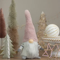 Best LED Lighted Nose Christmas Gnome Figure - 14" - Pink and White Gnomes