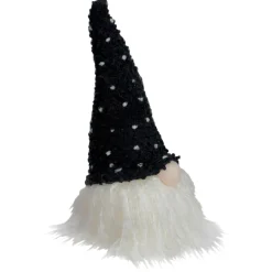 Hot LED Lighted Polka Dot Knit Hat Gnome Christmas Decoration - 10
