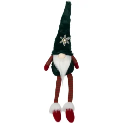 Online LED Lighted Sitting Gnome with Snowflake Christmas Figure - 13