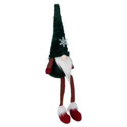 Online LED Lighted Sitting Gnome with Snowflake Christmas Figure - 13