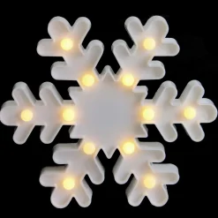 Sale LED Lighted Snowflake Christmas Marquee Sign - 9.5" - White Door