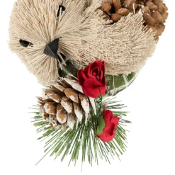 Online Left Facing Bird with Pinecone Christmas Ornament - 6.75" Animals