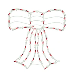 Sale Lighted Bow Christmas Window Silhouette Decoration - 14" - Red Window