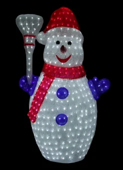 Online Lighted Commercial Grade Snowman Outdoor Christmas Decoration - 4' - White Lights Snowmen