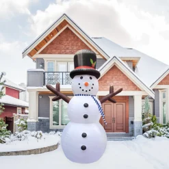 Best Lighted Inflatable Snowman Outdoor Commerical Christmas Decoration - 20' Inflatable