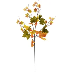 New Lighted Maple Leaves Fall Harvest Spray - 30" - Warm White Sprays, Picks & Branches
