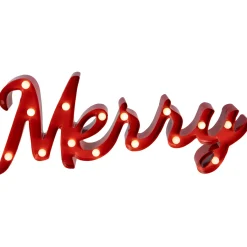 Sale Lighted "Merry" Christmas Decoration - 20.5" Wall
