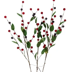 Discount Lighted Mixed Berry Pinecone Christmas Spray - 24