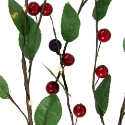 Discount Lighted Mixed Berry Pinecone Christmas Spray - 24