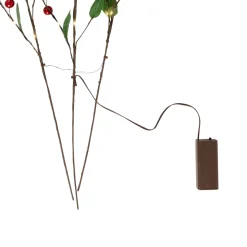 Discount Lighted Mixed Berry Pinecone Christmas Spray - 24