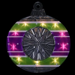 Sale Lighted Shimmering Christmas Ornament Window Silhouette - 15.5" - Clear Lights Window