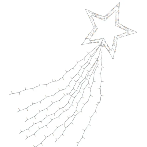 Clearance Lighted Shooting Star Outdoor Christmas Decoration - 22' - Clear Lights Stars