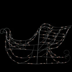 Best Lighted Sleigh Outdoor Christmas Decoration - 42" - Clear Lights Trains