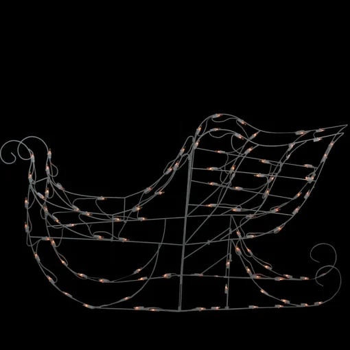Best Lighted Sleigh Outdoor Christmas Decoration - 42" - Clear Lights Trains