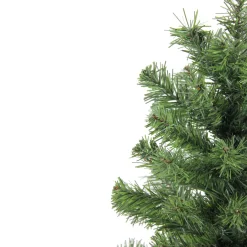 Best Mini Canadian Pine Medium Artificial Christmas Tree with Faux Wood Base - 18