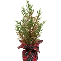 Clearance Mini Cedar Artificial Christmas Trees - 10