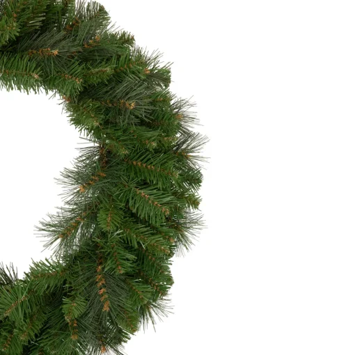 Discount Mixed Beaver Pine Artificial Christmas Wreath, 24-Inch, Unlit Unlit