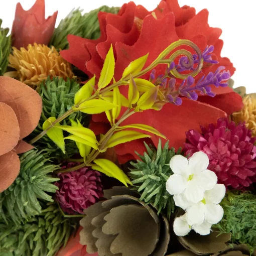 Discount Mixed Floral Artificial Wooden Spring Wreath - 12.5" Unlit