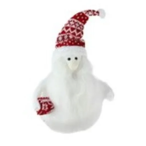 Clearance Nordic Noah Santa Gnome Christmas Figure - 9.25" - Red and White Gnomes