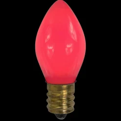 Clearance Opaque C7 Christmas Replacement Bulbs - Pink - Pack of 25 Replacement Bulbs