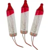 Pack of 3 Clear Flasher Christmas Replacement Bulbs, 2.5 Volts Replacement Bulbs