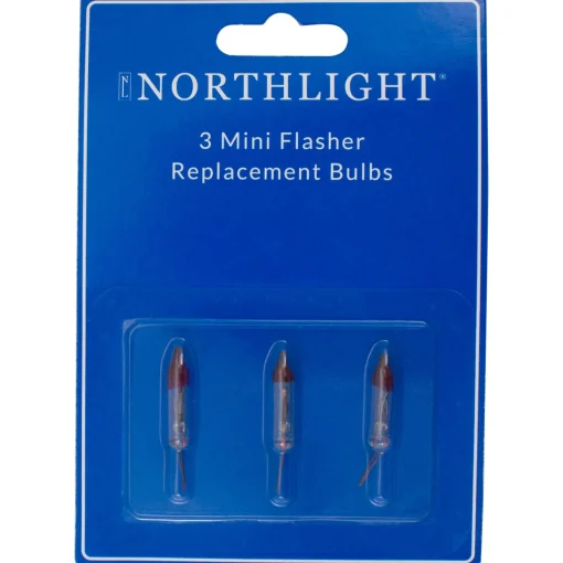 Pack of 3 Clear Flasher Christmas Replacement Bulbs, 2.5 Volts Replacement Bulbs