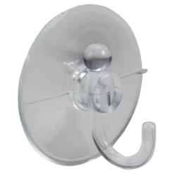 Sale Pack of 2 Clear Large Hanging Christmas Suction Cup Hooks 2.5" Storage