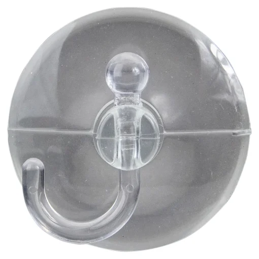 Sale Pack of 2 Clear Large Hanging Christmas Suction Cup Hooks 2.5" Storage