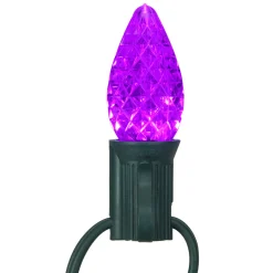 Discount Pack of 25 Faceted C7 LED Multi-Color Christmas Replacement Bulbs Replacement Bulbs