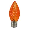 Pack of 25 Faceted LED Orange C9 Christmas Replacement Bulbs Replacement Bulbs