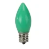 Hot Pack of 4 Opaque Green C9 LED Christmas Replacement Bulbs Replacement Bulbs
