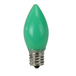 Hot Pack of 4 Opaque Green C9 LED Christmas Replacement Bulbs Replacement Bulbs